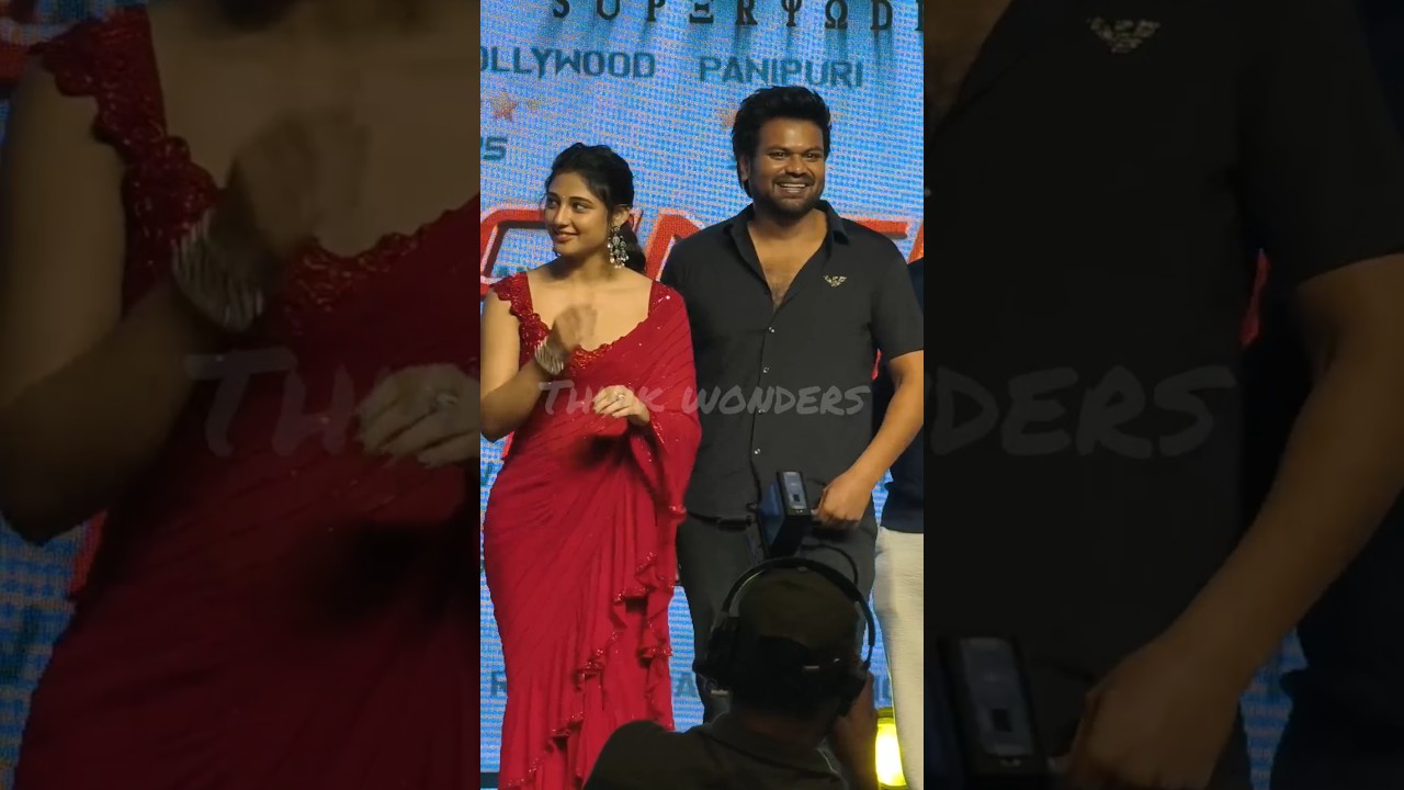Manchu Manoj and Ritika Nayak SPOTTED at Mirai Success Meet