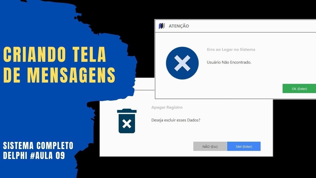 Criando uma Janela de Mensagens Configurável - Sistema Completo em Delphi na VCL - 
