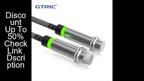 GTRIC Long Distance Inductive Sensor Metal Proximity Switch M12 NPN PNP NO NC 10-30V DC Flush Non-Fl