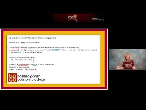 Module 19 1 Definition of Monomial and Polynomial
