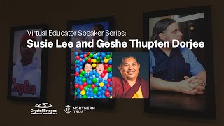 Educator Speaker Series: Susie Lee and Geshe Thupten Dorjee
Join Susie Lee, new media artist and entrepreneur, and Ven. Geshe Thumpten Dorjee, Tibetan Buddhist monk and professor at the University of Arkansas, for a lively virtual conversation on impermanence, co-existence, and enthusiasm. This discussion explores how interdependence shapes the complex relationships between our physical and digital spaces, and how humanity dwells within them.
ABOUT SUSIE LEE
Susie Lee is an artist learning how to shape things through time—objects, relationships, technology. The journey began in clay, then expanded to interactive technologies, video portraits, start ups, and parenting. With empathy, curiosity, and attentiveness, she founded a feminist dating app, revealed individuals at the end of life and oil workers in the fracking fields, and is now a single mother of a four year old and the co-founder of Catapult, a start up that helps people tell video stories.
ABOUT VEN. GESHE THUMPTEN DORJEE
Ven. Geshe Thupten Dorjee is an ordained Tibetan Buddhist monk whose 25 years of intensive study in the Drepung Loseling Monastery University in South India culminated in the advanced Geshe Lharampa Degree, the same degree held by H.H. The Dalai Lama. After earning the highest degree awarded in the Gelugpa University, Geshe-La continued his education at the prestigious Gyuto Tantric Monastery University, where after another three years of training he received the Geshe Ngarampa Degree, a degree held by few in all of North America. For the next several years, Geshe-La toured throughout the world with Mystical Arts of Tibet, continued academic studies in the West, began setting up Dharma centers in North America, such as Fairhope Tibetan Society in Alabama, Tibetan Culture Institute in Arkansas, and Thupten Cholling Dharma Center in Utah, and has taught at various universities in USA and Canada.
After teaching philosophy for 15 years, he is currently Clinical Assistant Professor at the University of Arkansas, where his popularity among the students and recognition by his peers has earned him the Outstanding Faculty Award, the Teacher of the Year, and, more recently, the John A. White Award for Faculty-Student Collaboration for work on the Text Project, an ongoing program where select students and faculty from the University travel to India to preserve the rich living tradition of elder Tibetans in Exile Today.
Sponsored by Northern Trust.
Learn more about this event: https://crystalbridges.org/calendar/april-educator-speaker-series/
Visit our website: https://CrystalBridges.org
Sign up for eNews: https://bit.ly/CrystalBridges-eNews
Keep up with us on social media
Facebook: https://Facebook.com/CrystalBridgesMuseum
Instagram: https://Instagram.com/CrystalBridgesMuseum
Twitter: https://Twitter.com/CrystalBridges
LinkedIn: https://LinkedIn.com/company/Crystal-Bridges-Museum-of-American-Art
Pinterest: https://Pinterest.com/CrystalBridges Educator Speaker Series: Susie Lee and Geshe Thupten Dorjee