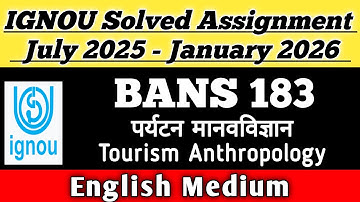 BANS 183 Solved Assignment 2025-26 || BANS 183 solved assignment in Hindi || #easylearning