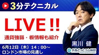 見通しズバリ！3分テクニカル分析「ライブ‼」 ロンドン市場の見通し　2025年6月12日