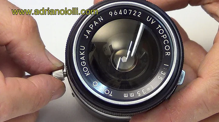 Adapter lens UV TOPCOR Kogaku Tokio  to camera Mirror less