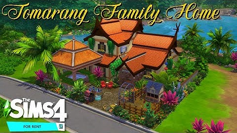 Tomarang Family Home | Stop Motion Speed Build | The Sims 4 For Rent | No CC