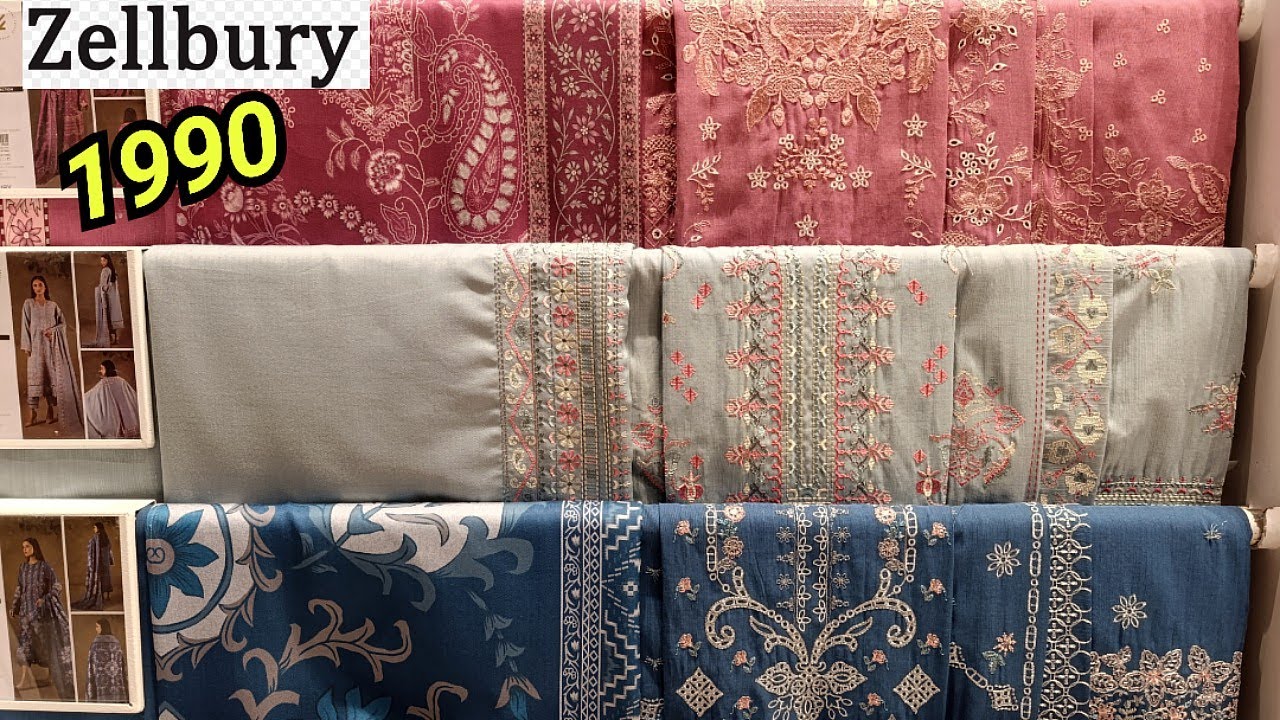 Zellbury New Collection 2025♥️Zellbury Winter UnStitched Collection 2025♥️Zellbury Sale