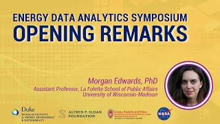 2023 Energy Data Analytics Symposium Opening Remarks: Morgan Edwards