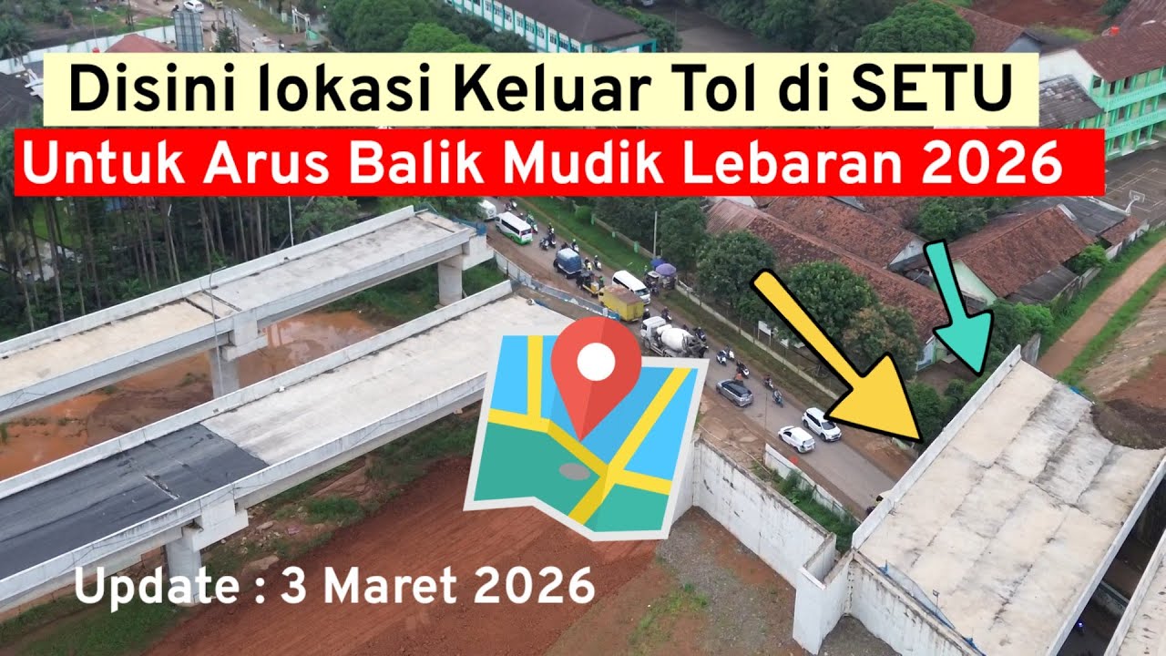 Akses keluar Tol Fungsional Japek 2 Selatan di Setu untuk arus balik lebaran 2026 - Upd 3 Maret 2026