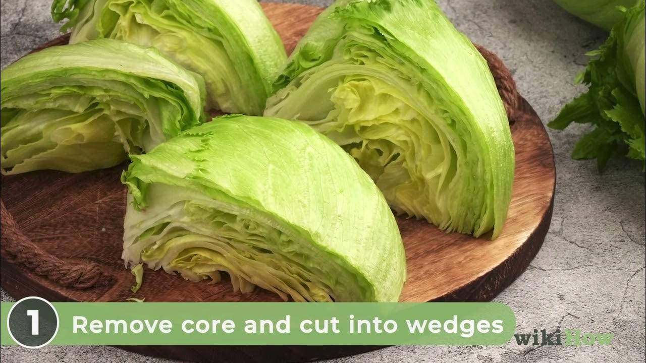 How to Cut Iceberg Lettuce YouTube