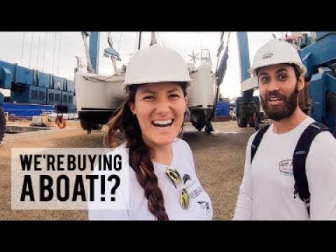 We're BUYING A BOAT! Survey & Sea Trial of Sailing Catamaran  Ep. 1