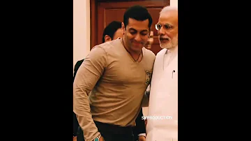 SALMAN KHAN MEETS PM NARENDRA MODI on TIGER STYLE|SALMANKHAN STATUS|SALMANKHAN WHATSAAPSTATUS|SHORTS