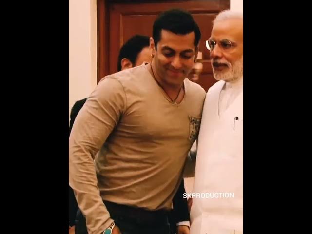 SALMAN KHAN MEETS PM NARENDRA MODI on TIGER STYLE|SALMANKHAN STATUS|SALMANKHAN WHATSAAPSTATUS|SHORTS