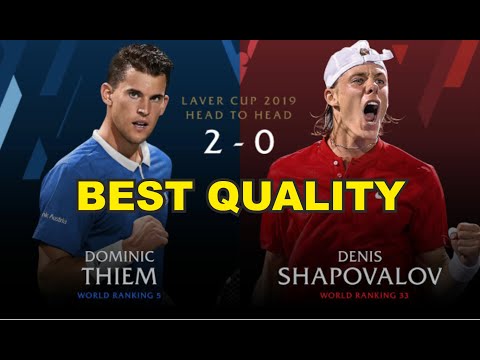 Thiem v Shapovalov | Laver Cup 2019 FULL MATCH 1 | 50 FPS HD