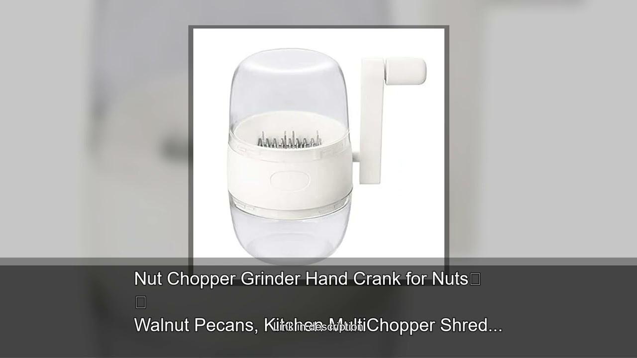 Nut Chopper Grinder Hand Crank for Nuts Walnut Pecans, Kitchen MultiChopper Shredder for Making