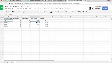 Google Sheets: Gradebook