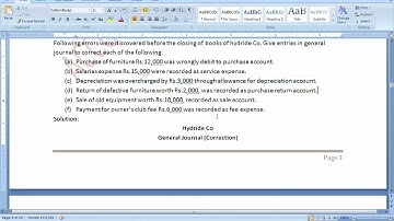 1st year | Correction of errors 2016 | Accounting BIEK