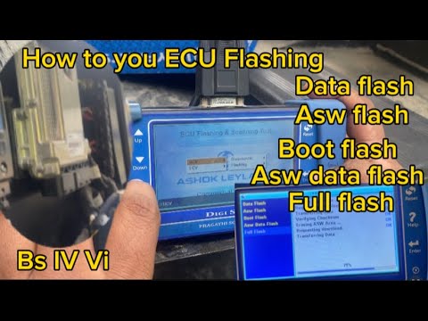 How to ECU flashing ||Ashok leyland ECU flashing be IV #BS IV VI # ...