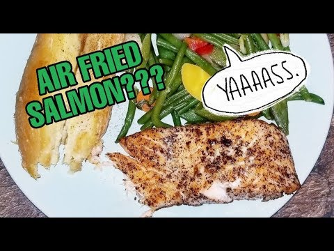 MOIST AIR FRIED SALMON😋 [DEMO & TASTE TEST]