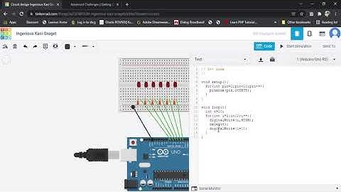Knight Rider Arduino Bulb system Virtual Platform