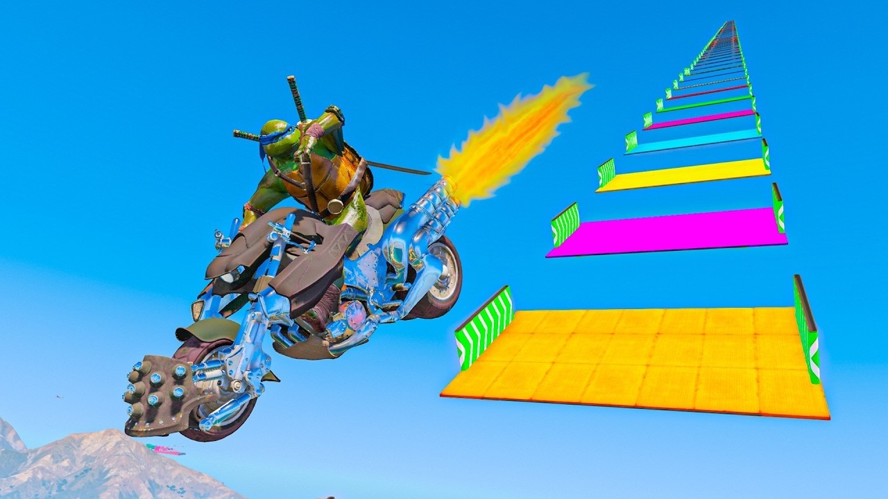 MEGA RAMPA SIN TOCAR LA MEGA RAMPA! - GTA 5 ONLINE