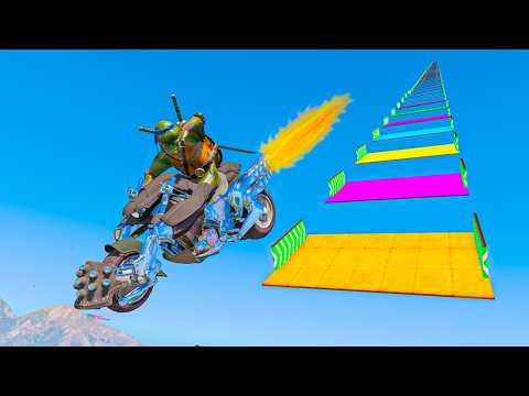 MEGA RAMPA SIN TOCAR LA MEGA RAMPA! - GTA 5 ONLINE