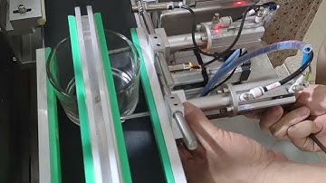 Candle wick inserting machine debugging operation video