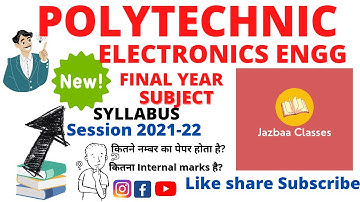 ELECTRONICS ENGG.|SUBJECT|THIRD YEAR|SYLLABUS #polytechnic#diploma#class#bteup #electronixs #subject