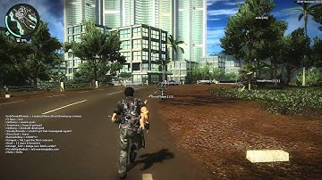 Just Cause 2 Multiplayer Beta - Grapplehook Tethering Fun - 1080P - 3D