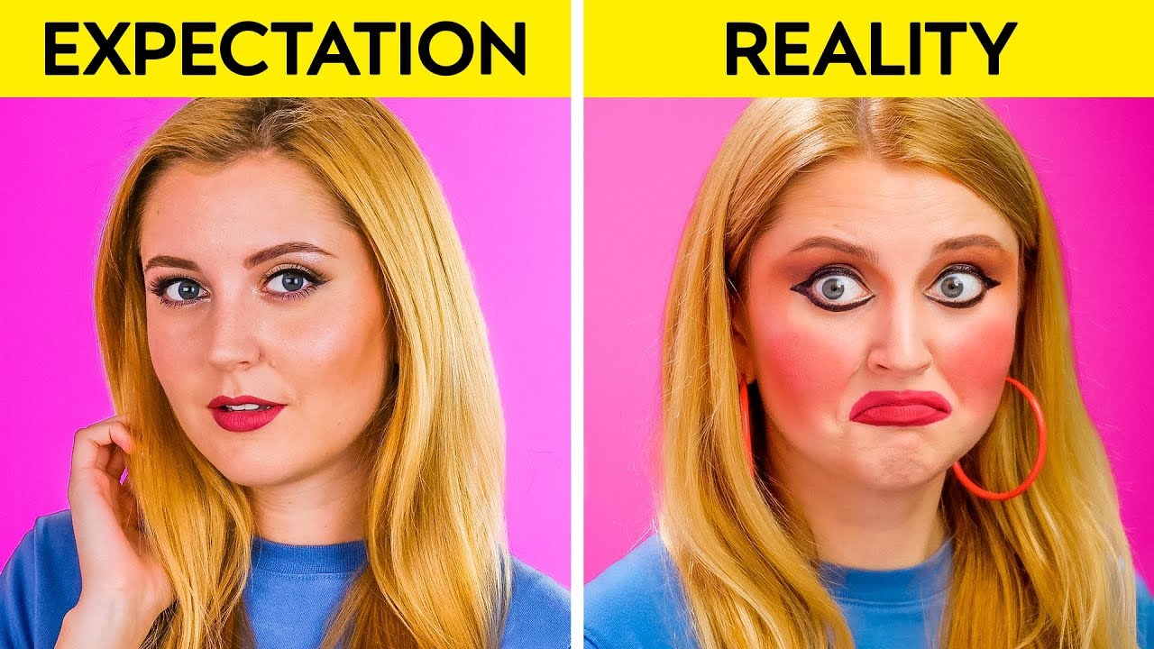 butik største slå EXPECTATION VS REALITY || Funny Relatable Situations by 123 GO! - YouTube