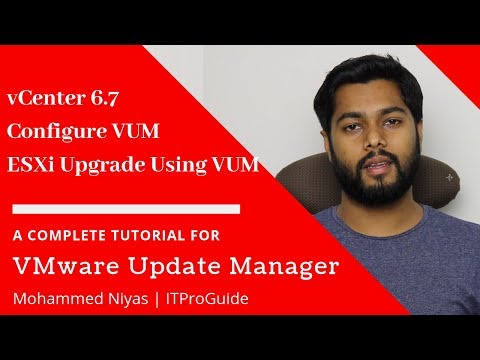 How to Upgrade ESXi Host using VMware update manager in  vCenter Appliance 6.7 - Full Demo