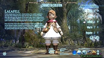 Final Fantasy XIV: A Realm Reborn - Creating Character - Races Descriptions - FFIV Beta - HD