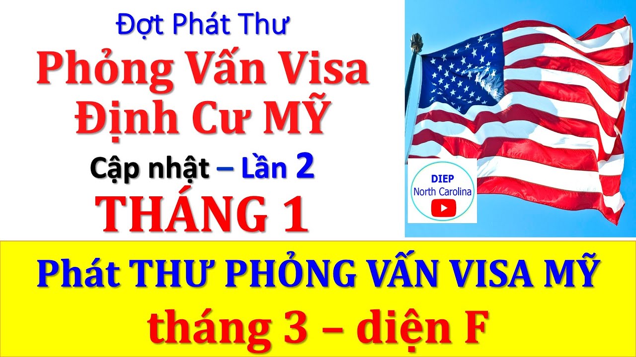 LSQ MỸ Phát Thư Phỏng Vấn Visa -Lần 2 -Tháng 1/2026 |Ngày phỏng vấn Tháng 3/2026 -DIỆN F