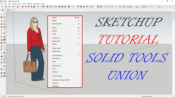 SketchUp Tutorial | Tool Menu Bar | Solid Tools | Union | Tagalog
