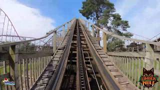Virtual Roller Coaster Ride - Timber Wolf POV at Worlds of Fun
