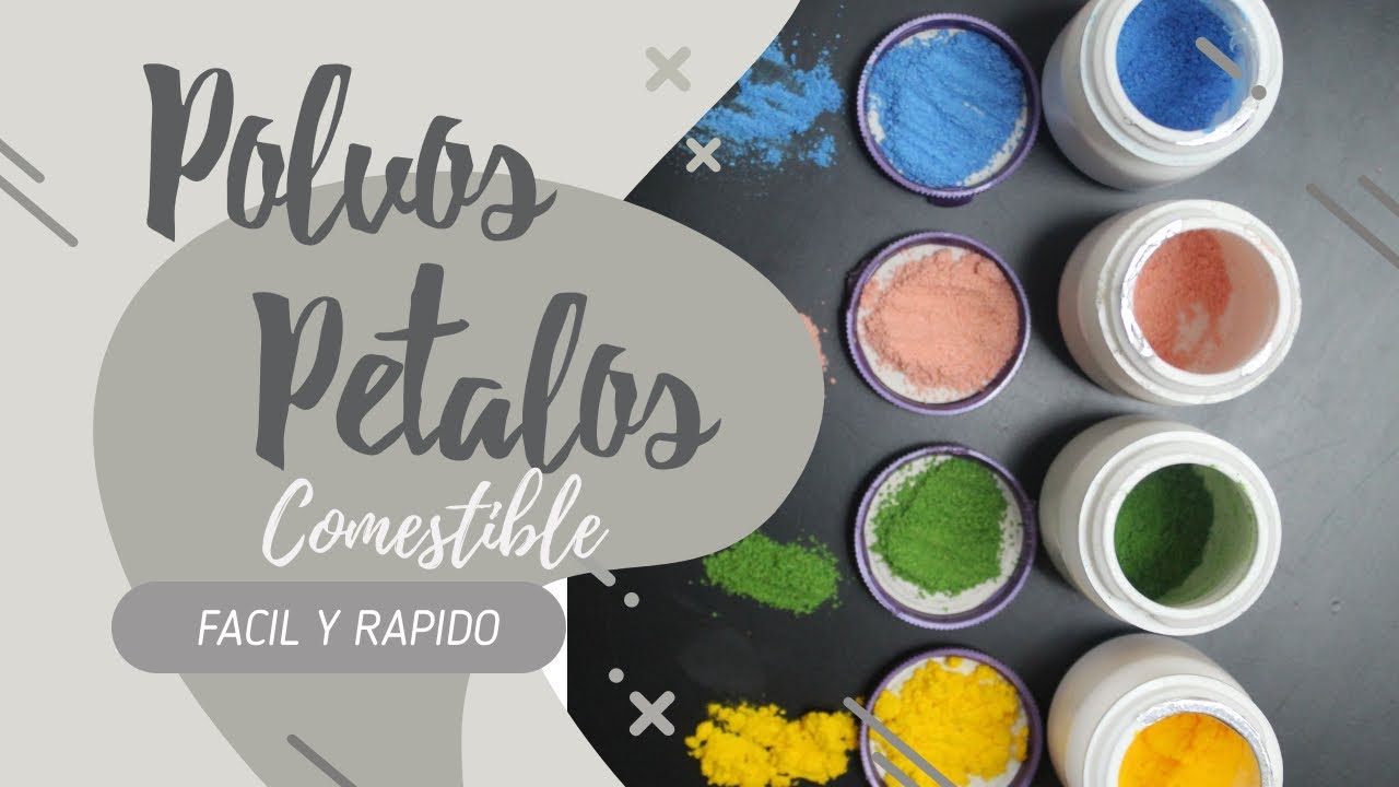 Matizadores en Polvo Caseros 100% Comestibles / POLVOS PETALOS