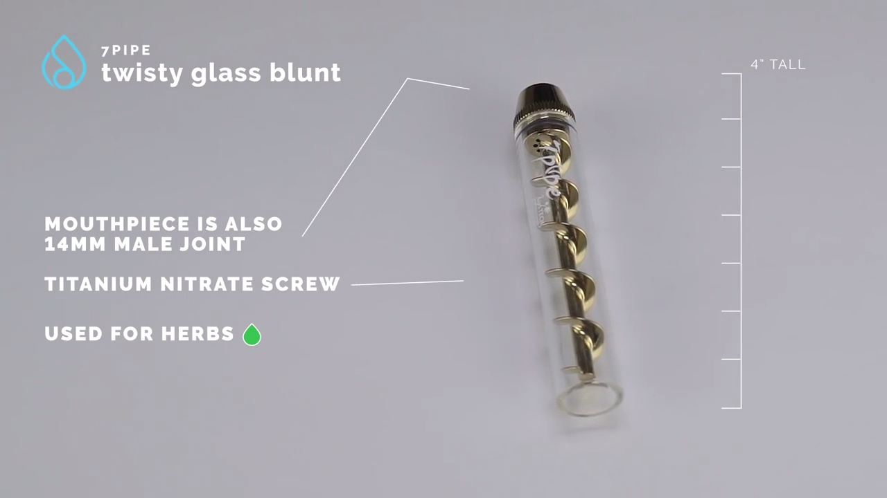 7Pipe - Twisty Glass Blunt 