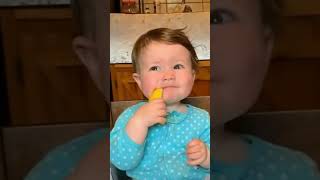 Cute Babies Funny Reaction Eating Lemon, So Sour But Yummy Pt. 3