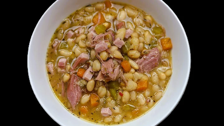 Instant Pot Navy Bean Soup with Smoked Pork and Diced Ham 🍲 | Ham and Bean Soup