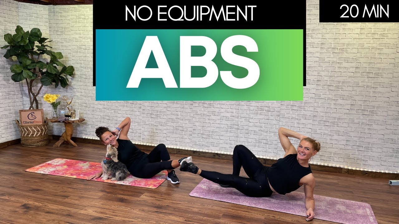 20 MIN ABS // FOLLOW ALONG AT HOME ABS // NO EQUIPMENT - YouTube
