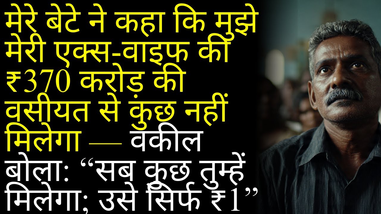 मेरे बेटे ने कहा कि मुझे मेरी एक्स-वाइफ की ₹370 करोड़ की वसीयत से कुछ नहीं मिलेगा — वकील बोला: “सब