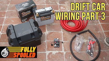 Lexus SC400 Drift Build. Ep.43 - Wiring a Race Car From Scratch Pt. 3 - Battery Relocation and More