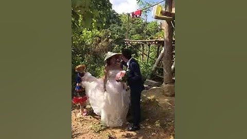 Toàn cảnh lễ rước dâu chú rể 26 đưa cô dâu 62 về dinh tại Cao Bằng