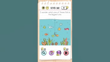 Brain Test: Level 282. I wonder which one of these fish is the largest one? #braintest #games