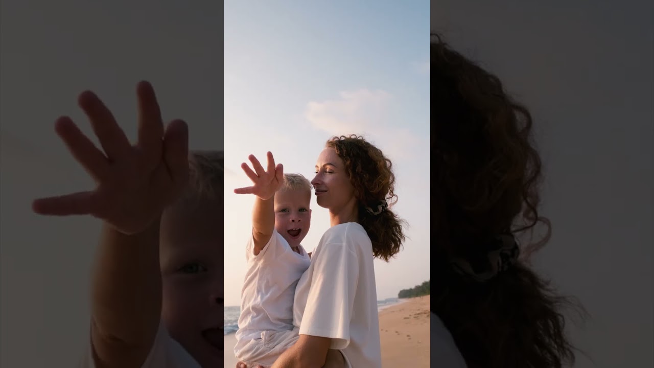 Family on the beach | Fujifilm XT-4 Fujinon XF 18-135 F/3.5-5.6 R LM OIS WR