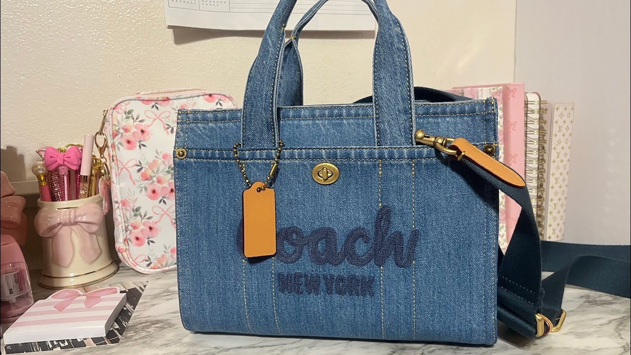 COACH DENIM CARGO Tote 26