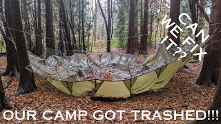 Bushcraft Camping In The Rain with @NorthwalesBushcrafters