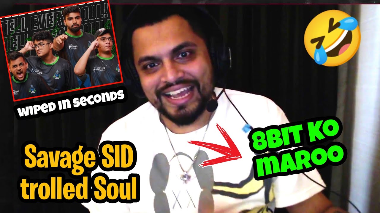 🤣Savage SID crazy reaction on Soul Domination | Soul ESPL Lan Event Quality 