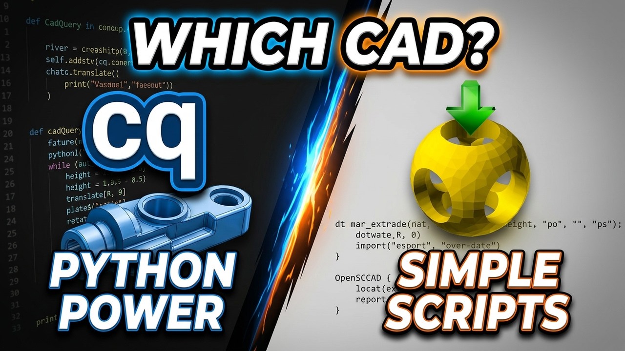 CadQuery vs OpenSCAD - Which Code-Based CAD Is Better? - YouTube