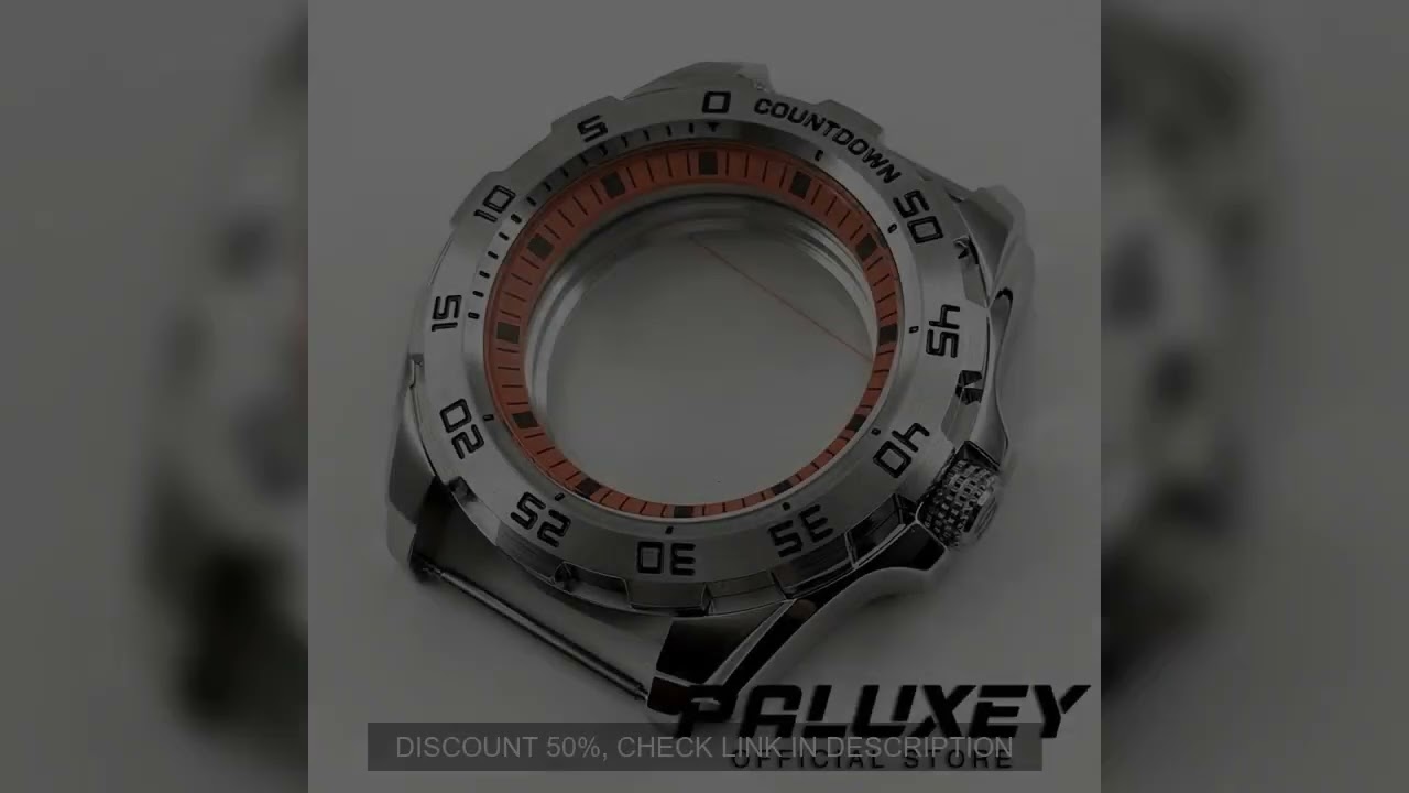 44MM NH34 NH35 NH36 NH38 NH70 NH72 Orange Ring Mechanical Case Modified Watch Case Accessories Preci