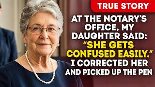 At the Notary's Office, My Daughter Said: She Gets Confused Easily. I Corrected Her — And News